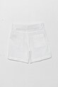 United Colors of Benetton pantaloni scurți de in pentru copii 43WBG901G.P.Seasonal alb SS25