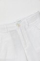 Băieți United Colors of Benetton pantaloni scurți de in pentru copii 43WBG901G.P.Seasonal alb