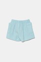 United Colors of Benetton pantaloni scurți din bumbac pentru bebeluși 4PZQA9011.W.Seasonal albastru SS25