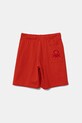 United Colors of Benetton pantaloni scurți din bumbac pentru copii 3BL0C903L.G.Seasonal rosu SS25