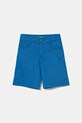 Detské bavlnené šortky United Colors of Benetton bavlna modrá 47RGG901Y.P.Seasonal