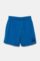 United Colors of Benetton pantaloni scurți din bumbac pentru copii 3BL0G900Q.P.Season.PPYA albastru SS25