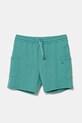 United Colors of Benetton szorty bawełniane dziecięce bawełna turkusowy 39DJG901C.P.Seasonal