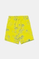 Dětské bavlněné šortky United Colors of Benetton pletenina zelená 32IEG901Y.P.Seasonal