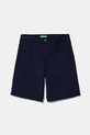 United Colors of Benetton pantaloni scurți din bumbac pentru copii casual bleumarin 47RGC902U.G.Seasonal