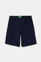 Детские хлопковые шорты United Colors of Benetton casual тёмно-синий 47RGC902U.G.Seasonal