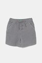 United Colors of Benetton pantaloni scurți din amestec de in pentru copii casual gri 41DAG902X.P.Seasonal