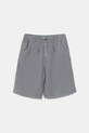 United Colors of Benetton pantaloni scurți din amestec de in pentru copii casual gri 41DAC9043.G.Seasonal