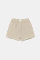 United Colors of Benetton pantaloni scurți din amestec de in pentru bebeluși 41DAA9012.W.Seasonal bej SS25