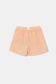 United Colors of Benetton pantaloni scurți din amestec de in pentru bebeluși 41DAA9012.W.Seasonal portocaliu SS25