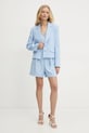 Patrizia Pepe pantaloni scurți 8P0697.A545 albastru SS25