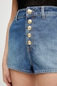 Джинсові шорти Elisabetta Franchi блакитний HJ35I51E2