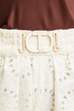 Twinset pantaloni scurți din bumbac bej 251TT2363