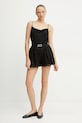Twinset pantaloncini in cotone 251TT2363 nero SS25