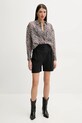 IRO shorts con aggiunta di lana WP30CARRINA nero SS25