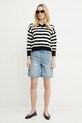 Marella pantaloni scurti jeans SHORT 2513141024 albastru SS25