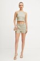 Marella pantaloni scurți din amestec de in CIOCCA 2513141052 bej SS25