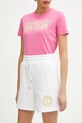 Versace Jeans Couture pantaloncini in cotone alta bianco 78HADT00.CF01T