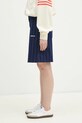 adidas Originals pantaloni scurți PINSTRIPE SHORT JC7683 bleumarin SS25