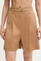 Plážové šortky Max Mara Beachwear béžová 2516141019600