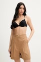 Kratke hlače za plažu Max Mara Beachwear 2516141019600 bež SS25