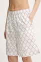 Max Mara Beachwear pamut strandnadrág fehér 2516141029600