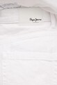 Pepe Jeans pantaloni scurti jeans A-LINE SHORT UHW RACHEL alb PL801112TC0