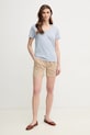 Pepe Jeans szorty MID WAIST REGULAR CHINO SHORT VANIA PL801168 beżowy SS25