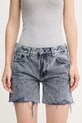 Джинсові бавовняні шорти Pepe Jeans REGULAR SHORT MW DISTRESSED джинс темно-синій PL801186UN4
