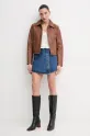 Pepe Jeans fustă pantaloni REGULAR SKORT HW PL801187ID3 albastru SS25