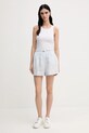 Льняные шорты Lacoste FF0226 голубой SS25