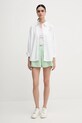Ľanové šortky Lacoste FF0226 zelená SS25