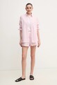Бавовняні шорти Lacoste FF9835 рожевий SS25