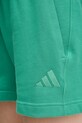 Βαμβακερό σορτσάκι adidas ALL SZN πράσινο JD4731