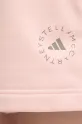 Βαμβακερό σορτσάκι adidas by Stella McCartney ροζ JI5060