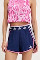 adidas Performance pantaloni scurți de antrenament Hyperglam panza bleumarin JM0608