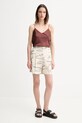 MM pantaloni scurți din bumbac 2516141018600 bej SS25