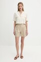 United Colors of Benetton pantaloni scurți 40FAD901U bej SS25