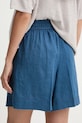 Odzież United Colors of Benetton szorty lniane 4AGHD901T niebieski