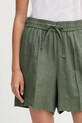 Льняные шорты United Colors of Benetton зелёный 4AGHD901T