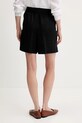 Odzież United Colors of Benetton szorty lniane 4AGHD901T czarny