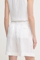 Odzież United Colors of Benetton szorty lniane 4AGHD901V biały