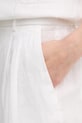 United Colors of Benetton szorty lniane biały 4AGHD901V