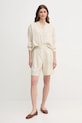 Lněné kraťasy United Colors of Benetton 4AGHD901V béžová SS25