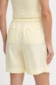 Odjeća United Colors of Benetton kratke hlače ženske lanene 4AGHD901V zlatna
