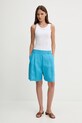 United Colors of Benetton pantaloni scurți din in 4AGHD901V albastru SS25
