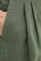 Льняные шорты United Colors of Benetton зелёный 4AGHD901V