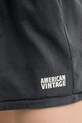 American Vintage pamut rövidnadrág szürke FAZ09AE25