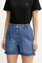 Liu Jo pantaloncini in lino alta blu UA5232.D0233