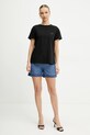 Liu Jo pantaloncini in lino UA5232.D0233 blu SS25